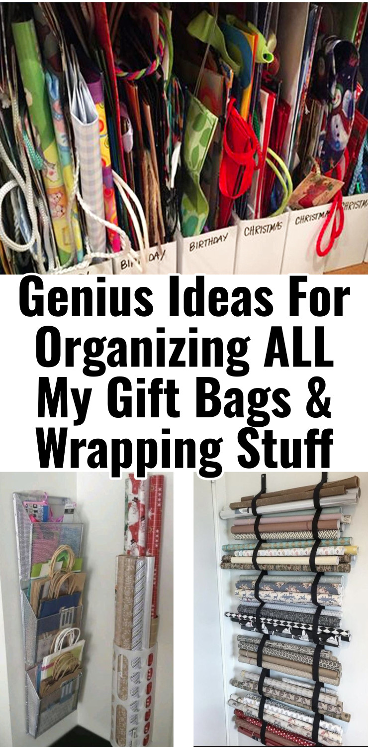 wrapping paper storage