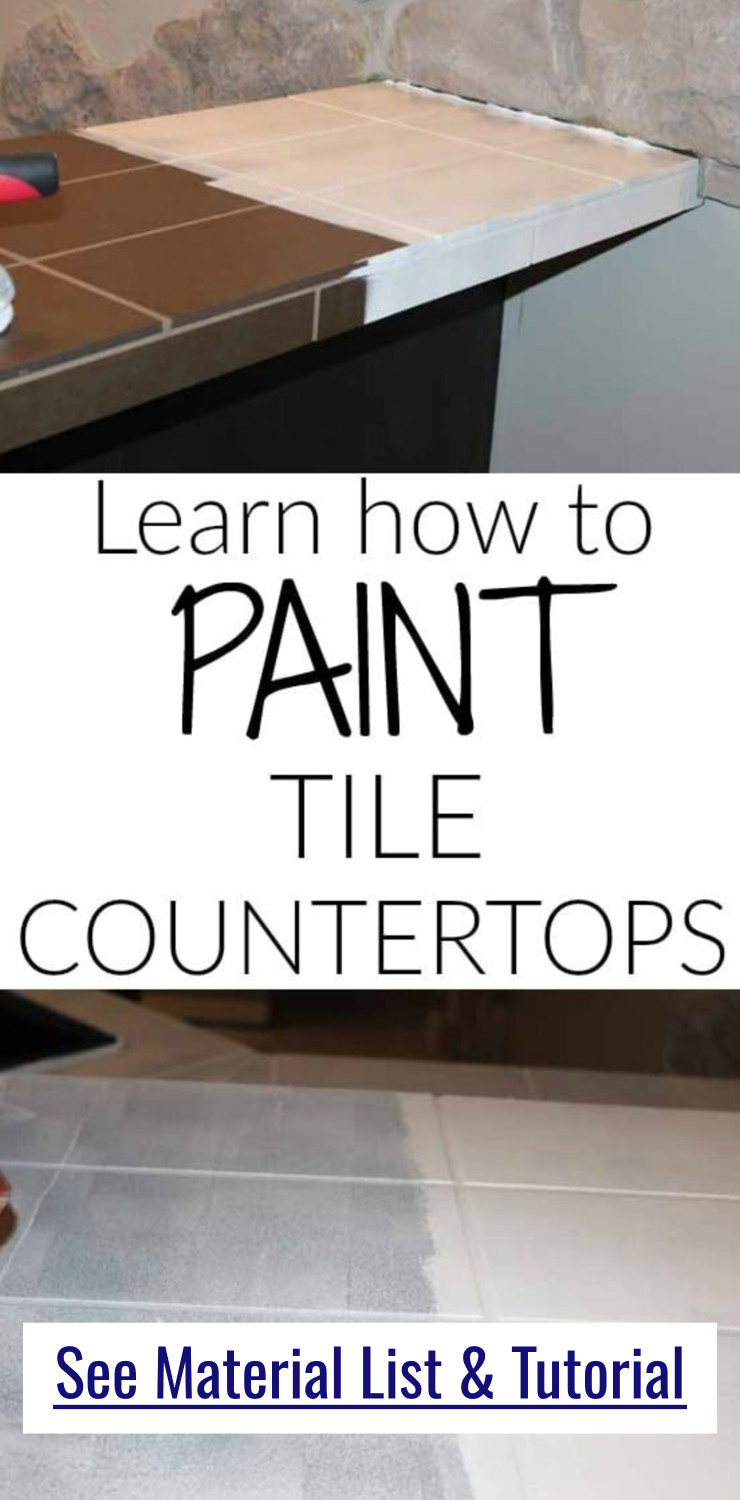 How To Paint Tile Countertops