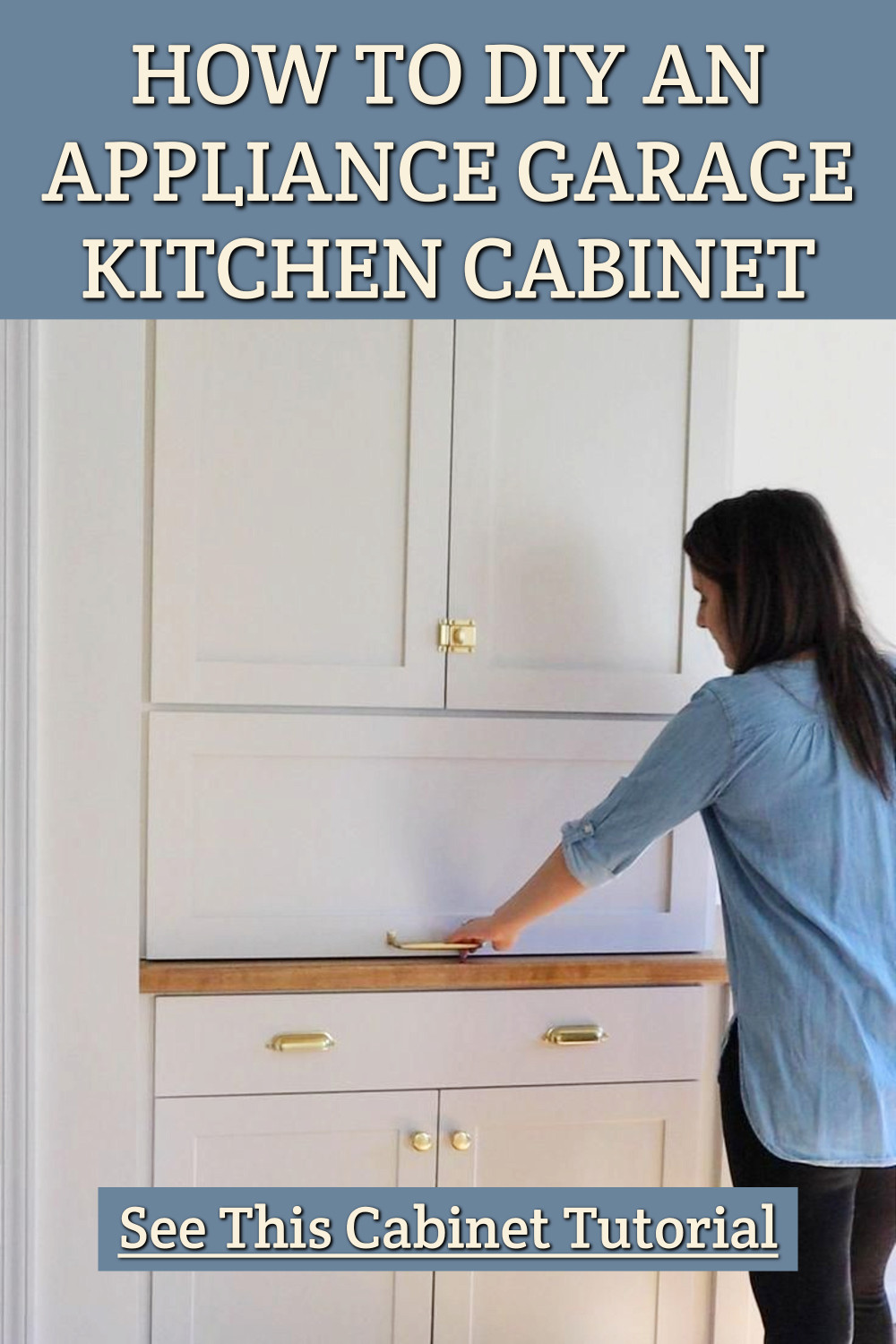 DIY Kitchen Appliance Garage Cabinet