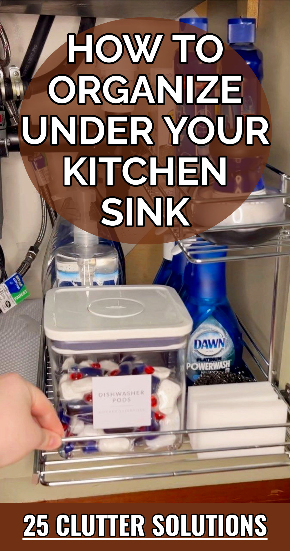 How To Organize Under Your Kitchen Sink