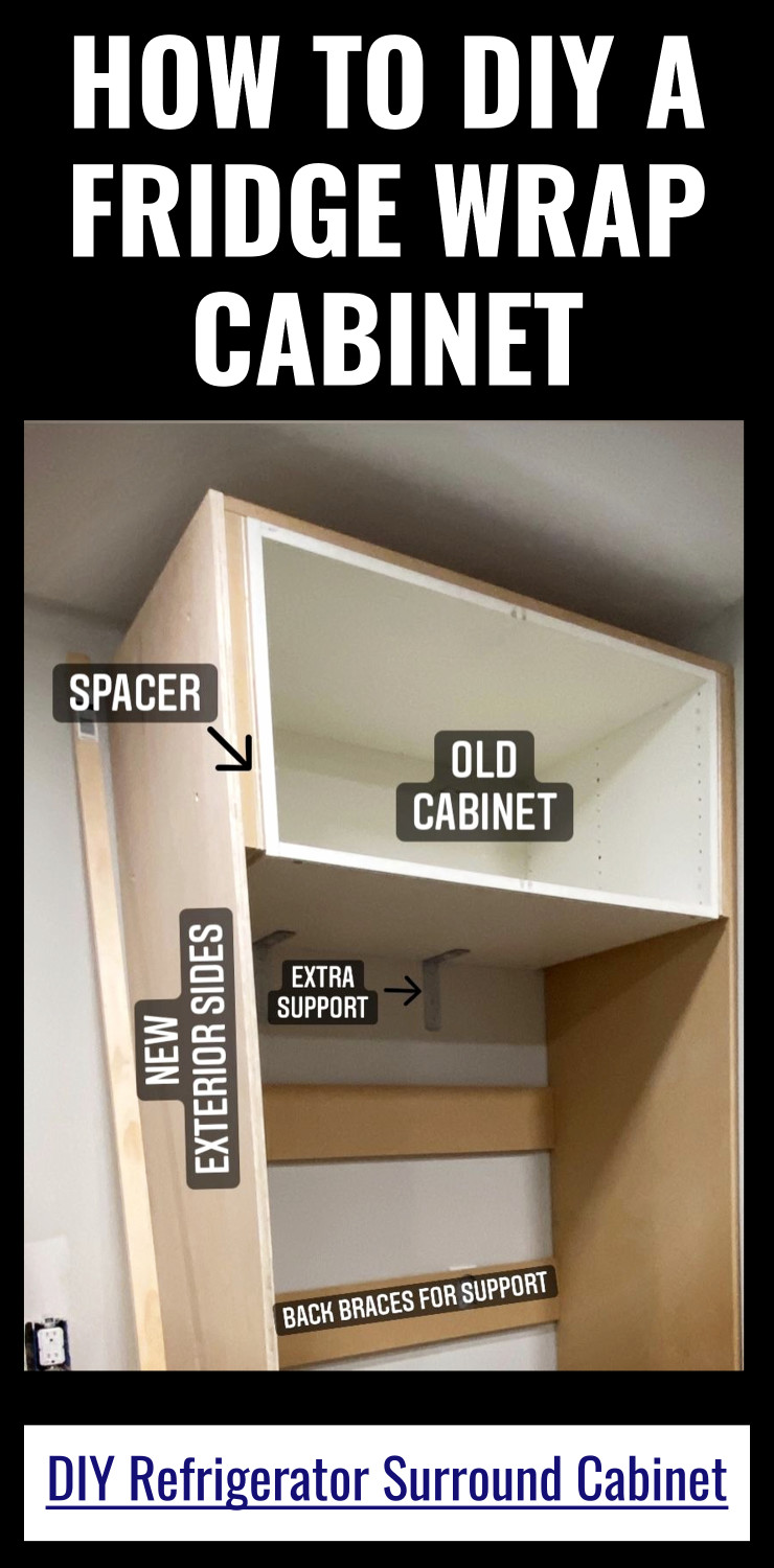 DIY Refrigerator Surround Cabinet