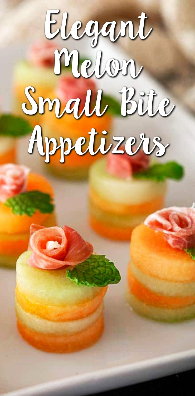 prosciutto and melon appetizer bites