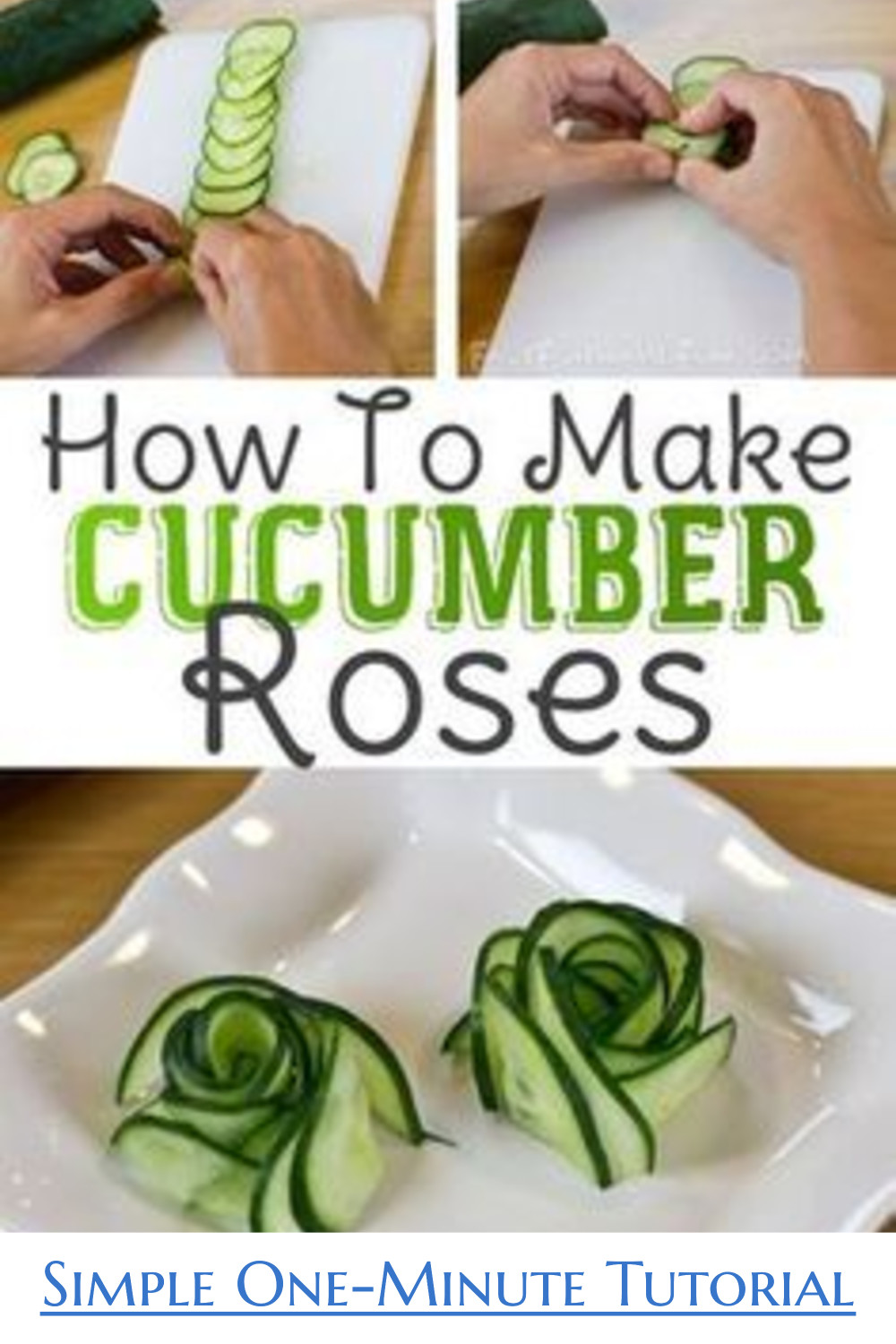 DIY Cucumber Roses