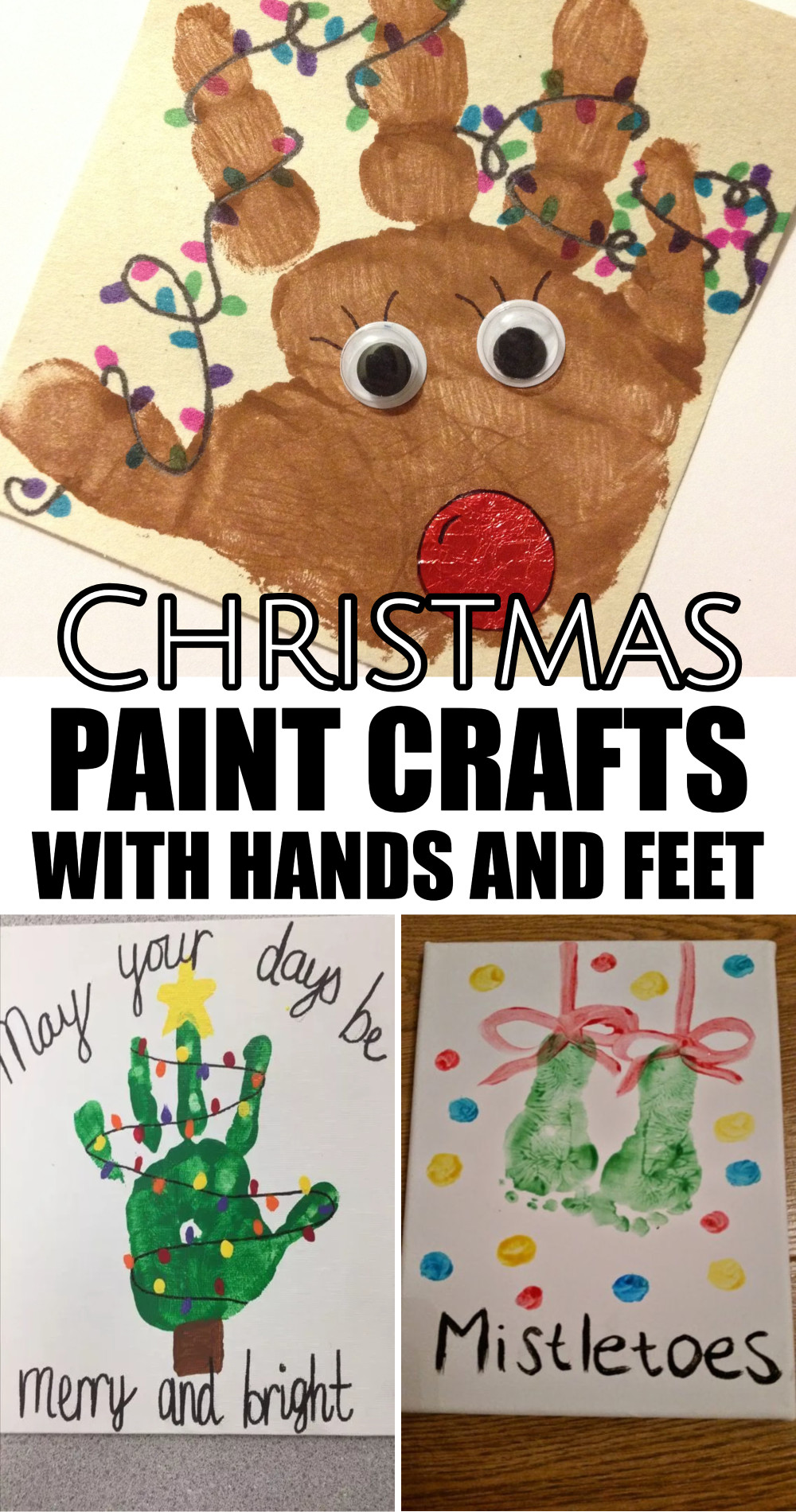 Christmas Handprint Crafts