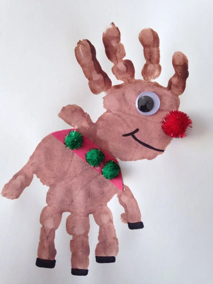 Christmas Handprint Crafts