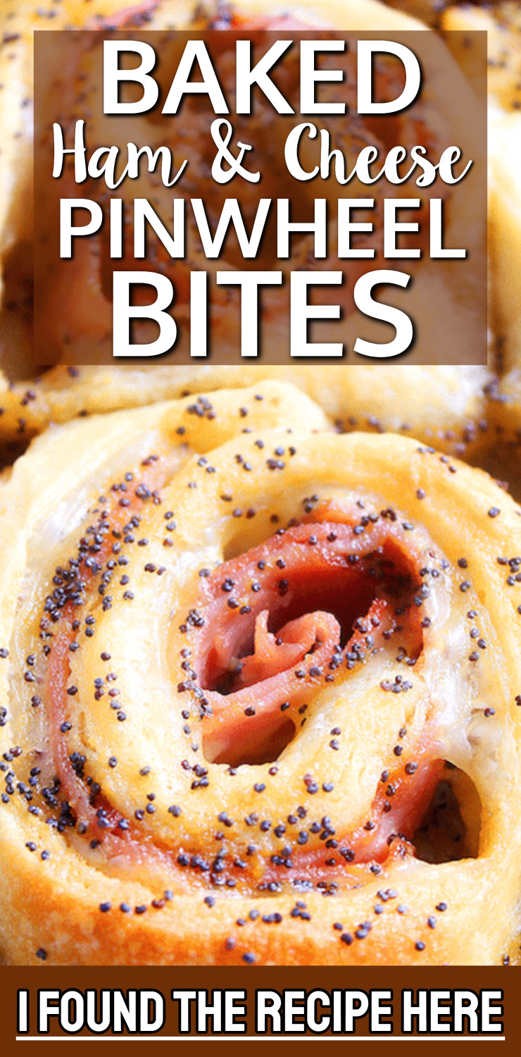 Baked Ham and Cheese Pinwheel Bites