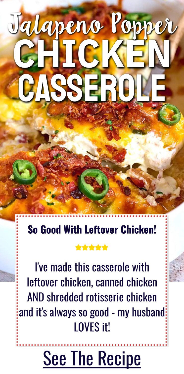 Jalapeno Popper Chicken Casserole