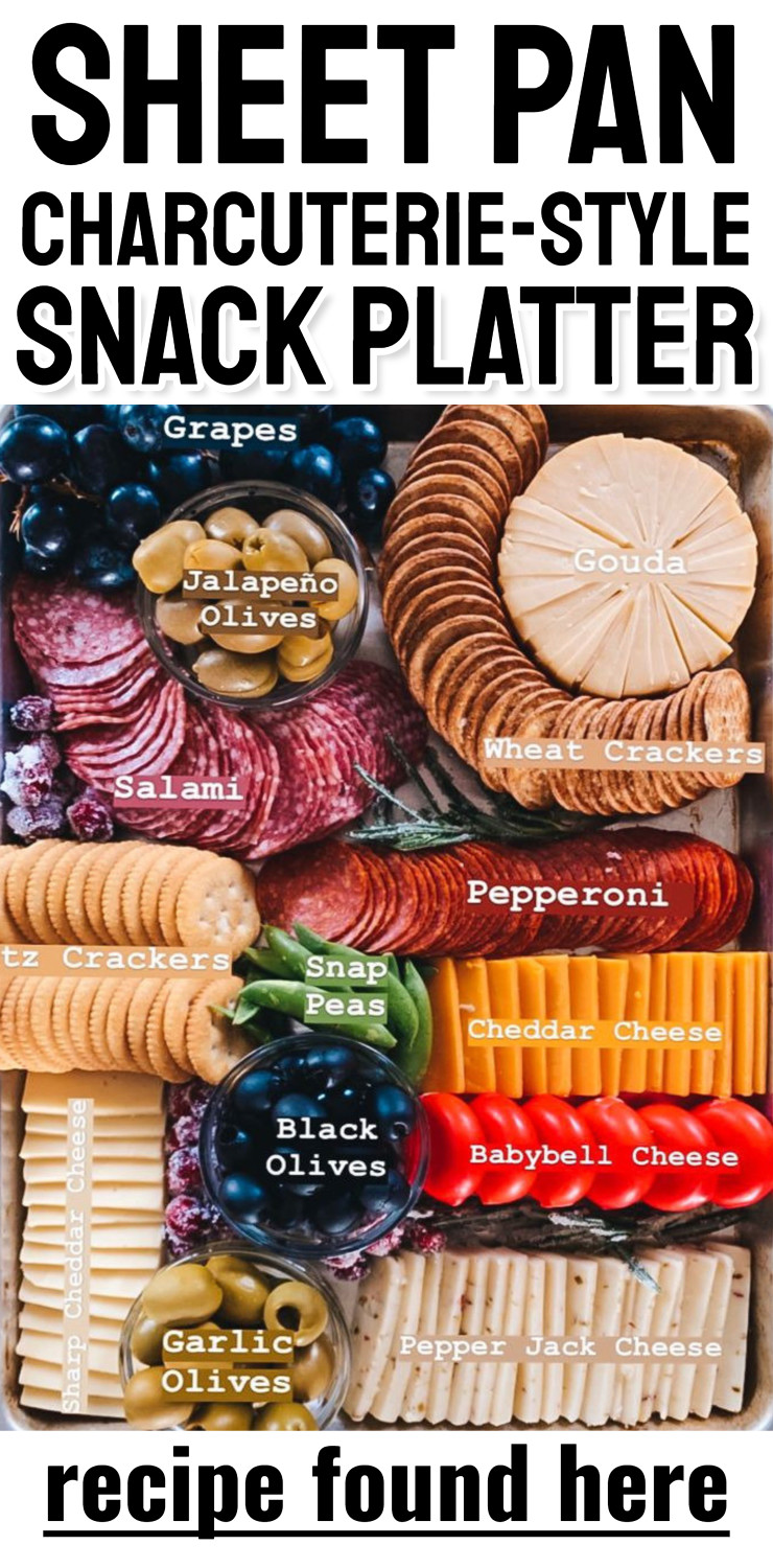 Sheet Pan Charcuterie-Style Snack Platter