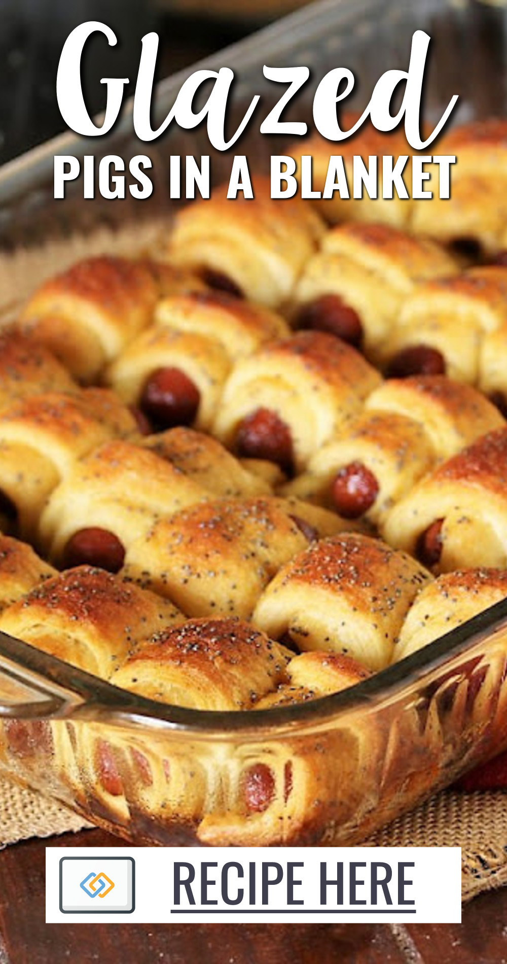 glazed pigs in a blanket appetizer