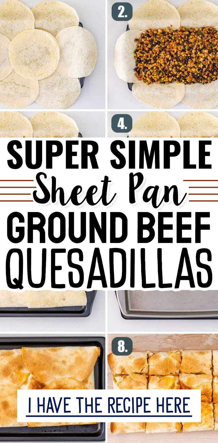 sheet pan quesadillas