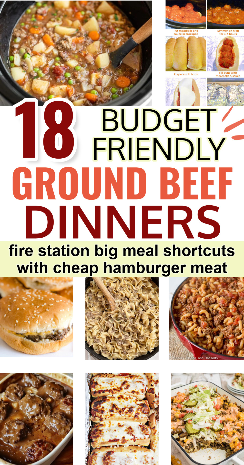 Got Ground Beef? 18 Family Meals With Hamburger Meat (aka: easy fire station dinners!)