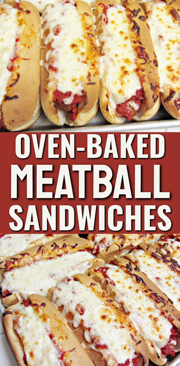 Oven Baked Meatball Sandwiches