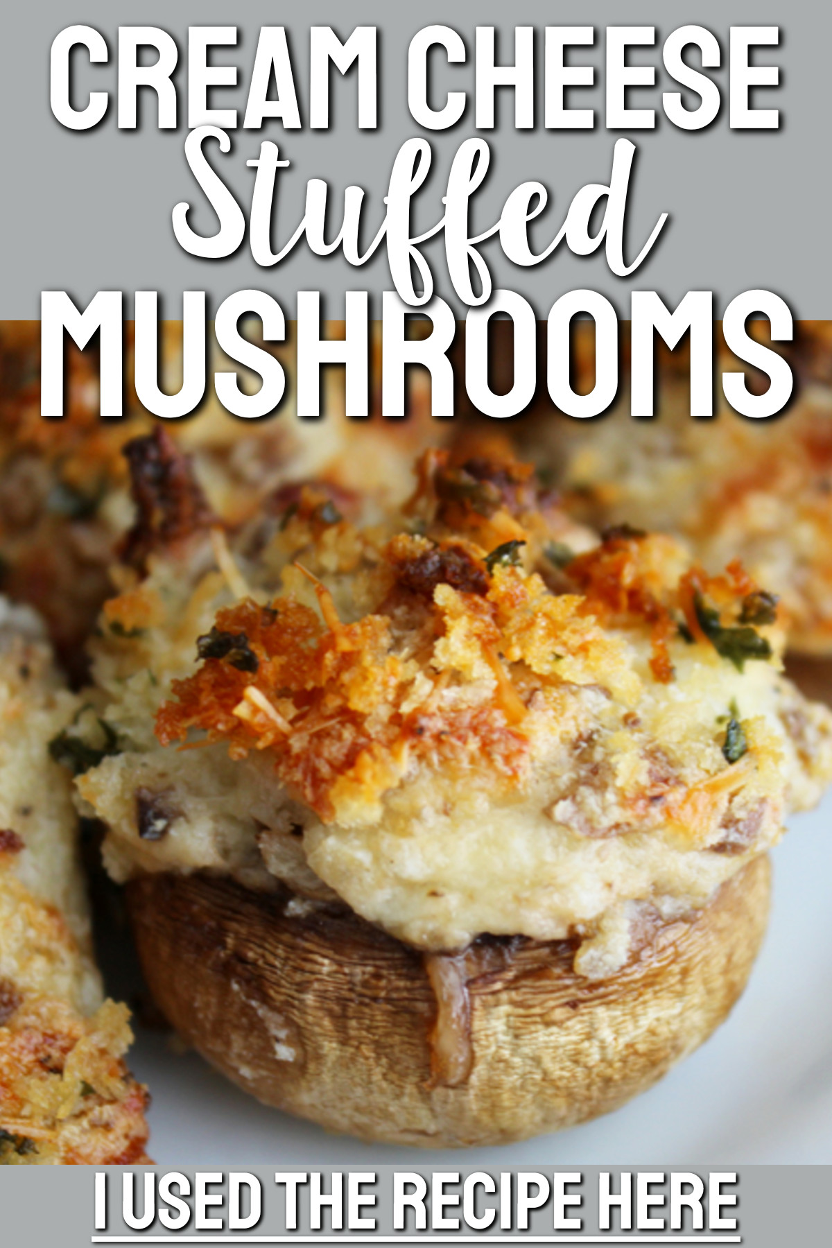 Cream cheese stuffed mushrooms