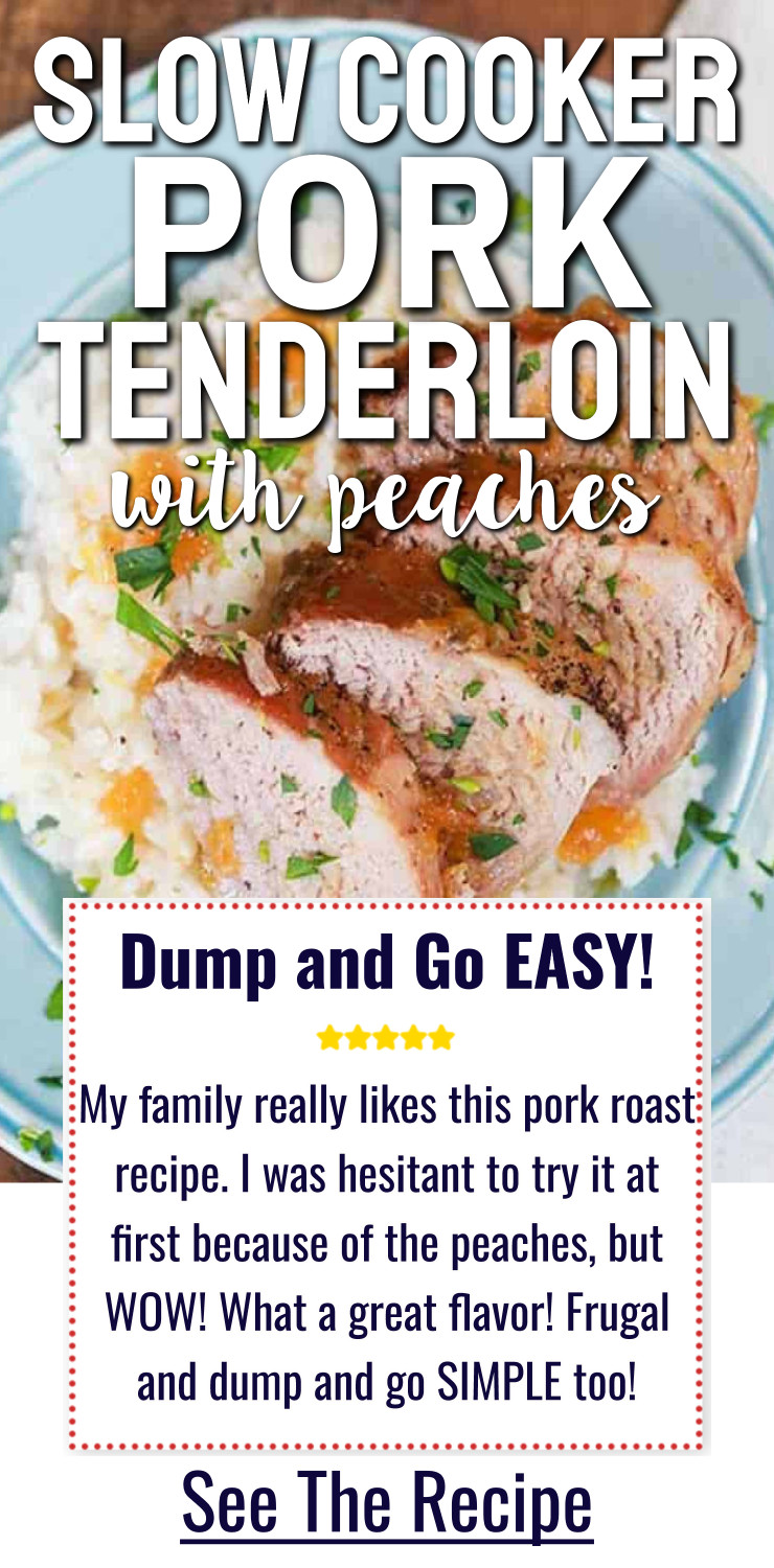 Slow Cooker Pork Tenderloin With Peaches Pork Roast Crock Pot Recipes