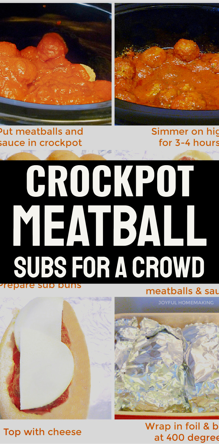 Crockpot Meatball Subs