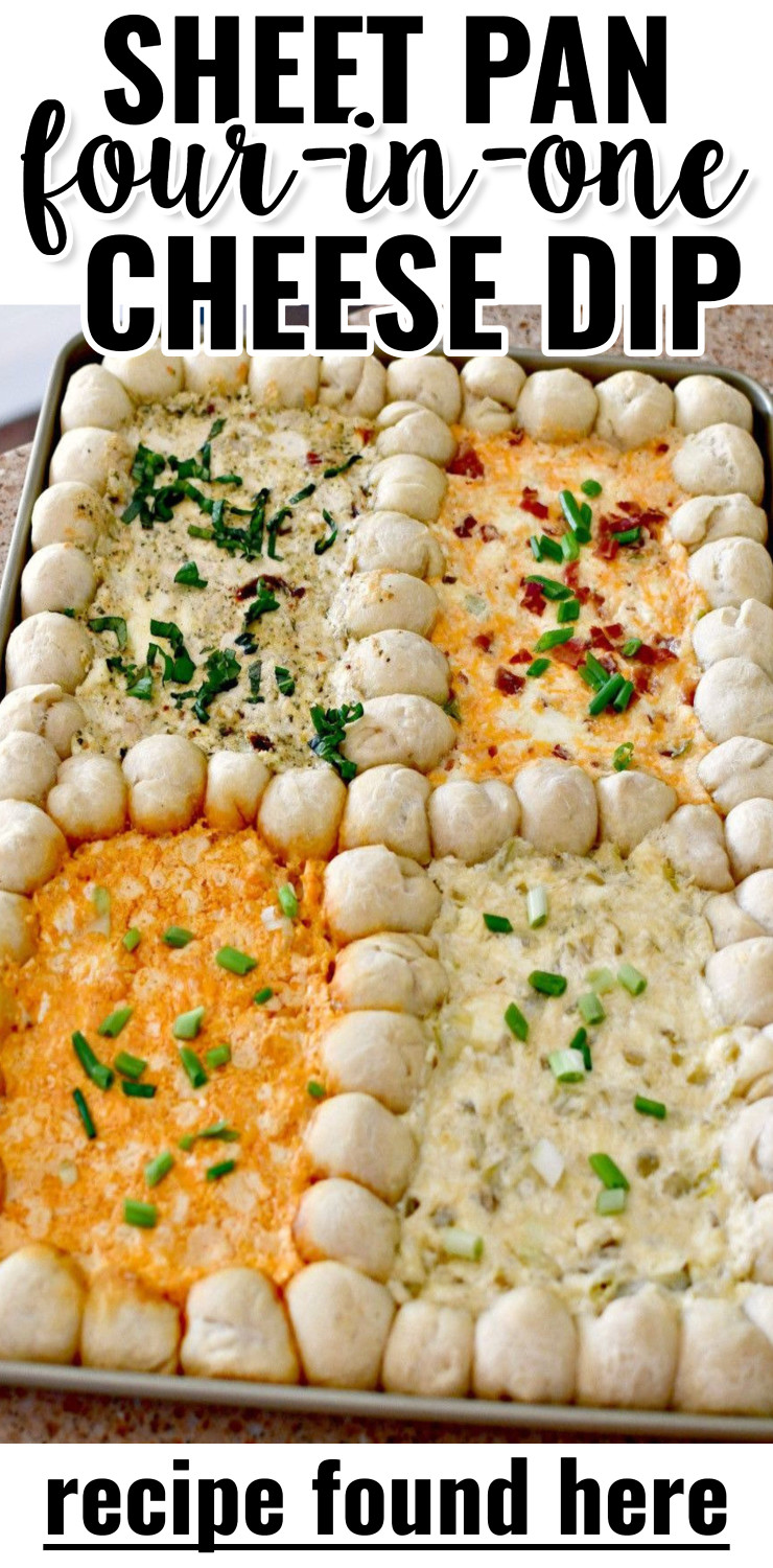 Sheet Pan Four-In-One Cheese Dip