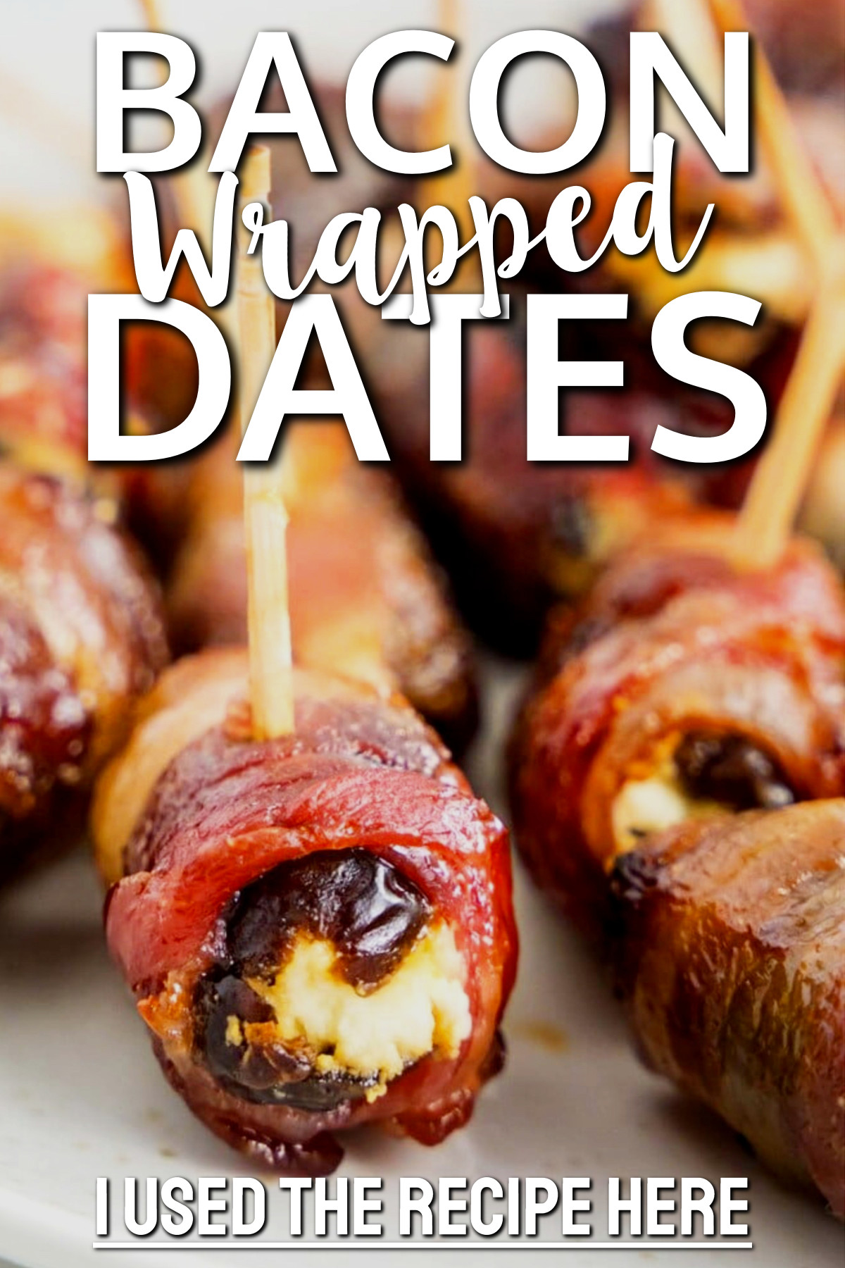 Bacon Wrapped Dates With Goat Cheese