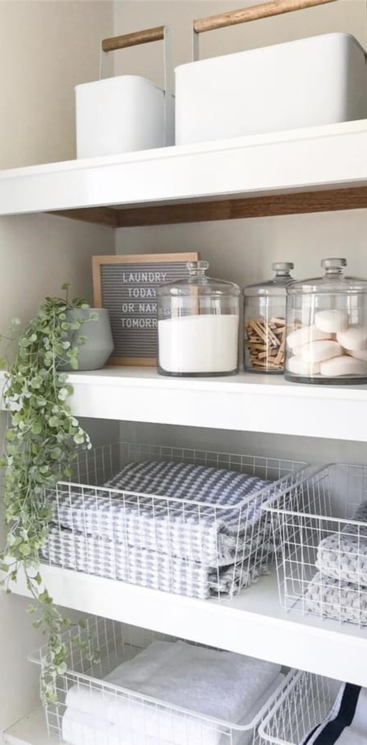 Organizing Linens In My Messy Hallway Linen Closet With Beautiful Organization Solutions