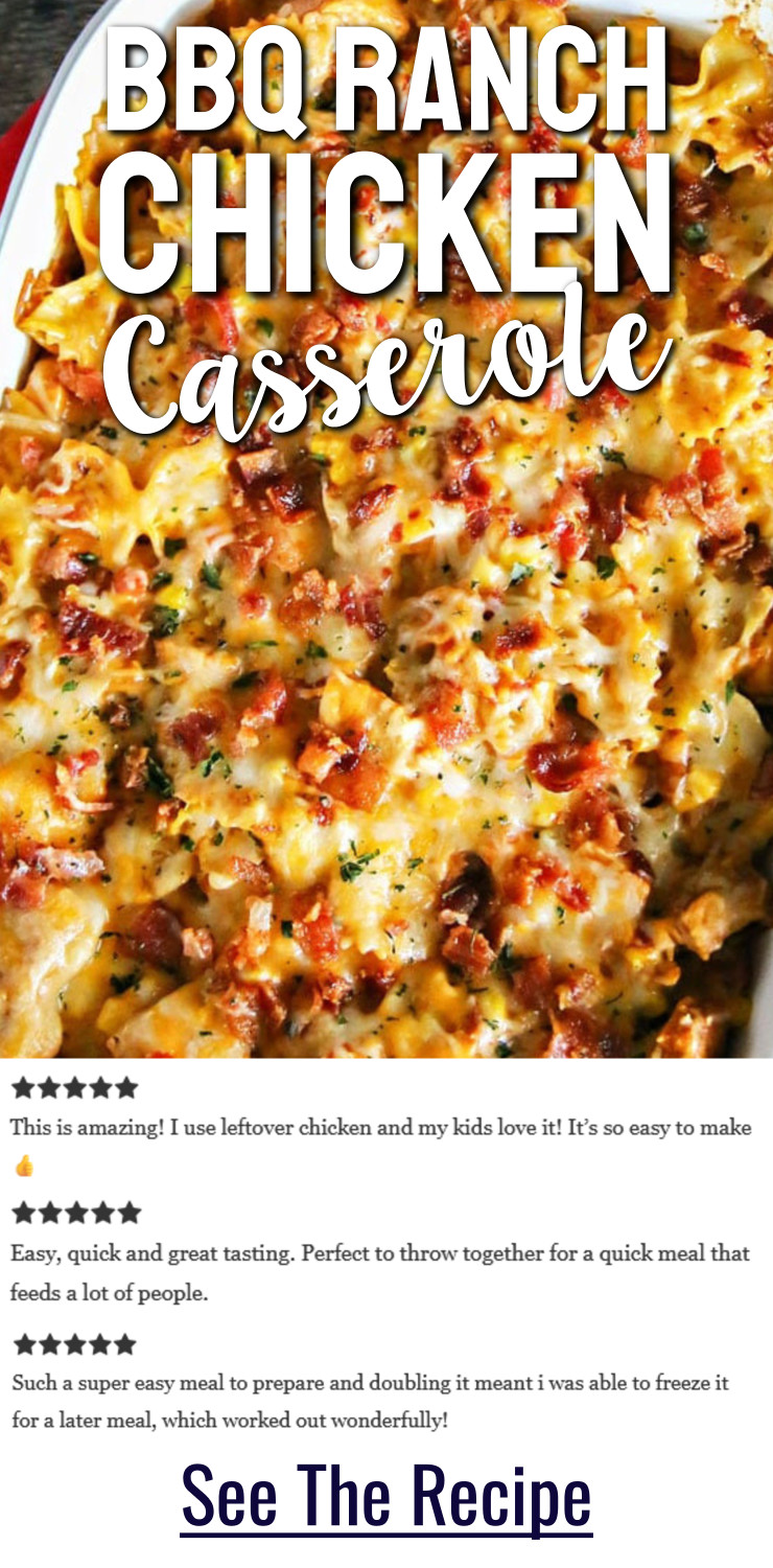 BBQ Ranch Chicken Casserole