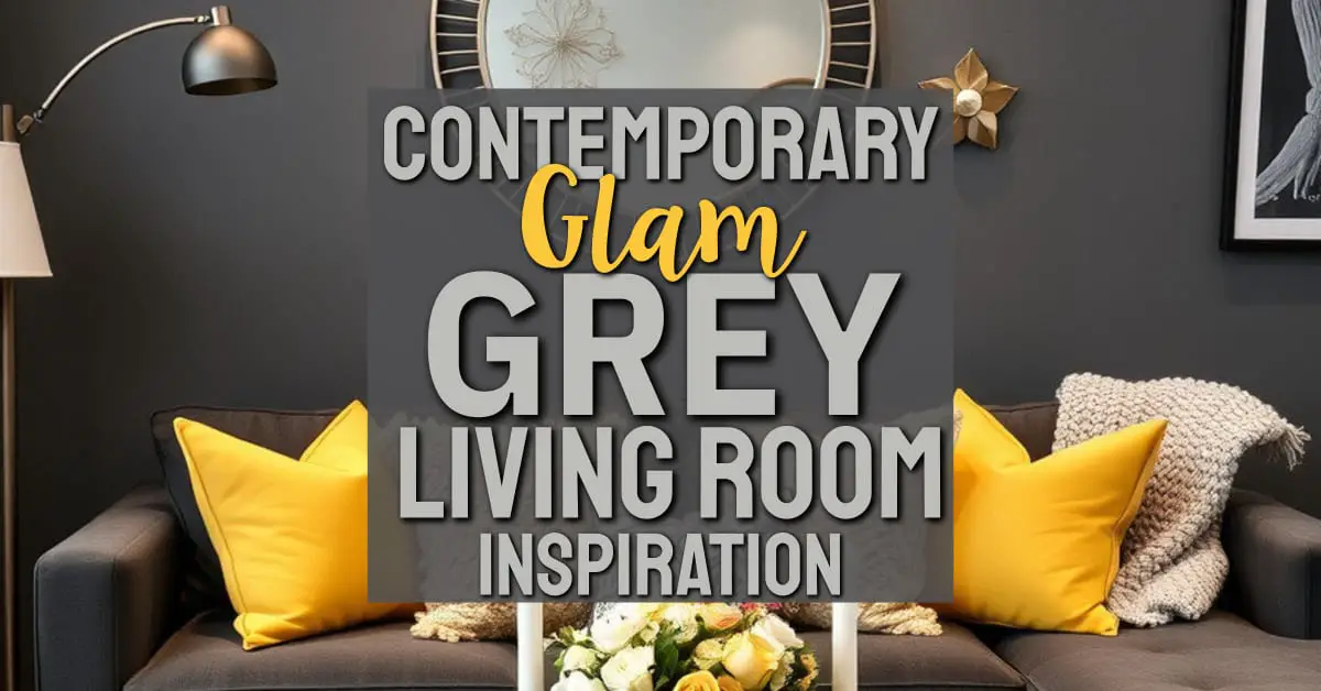 glam grey living rooms