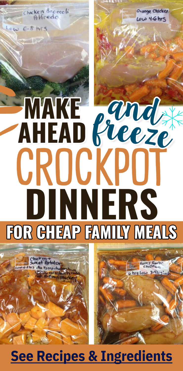 make ahead and freeze crockpot dinners