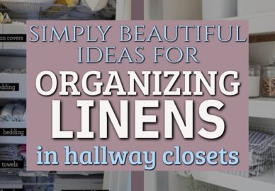 Organizing Linens In My Messy Hallway Linen Closet With Beautiful Organization Solutions