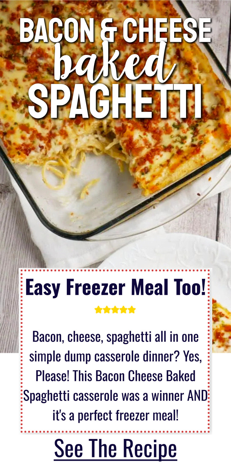 Bacon Cheese Baked Spaghetti