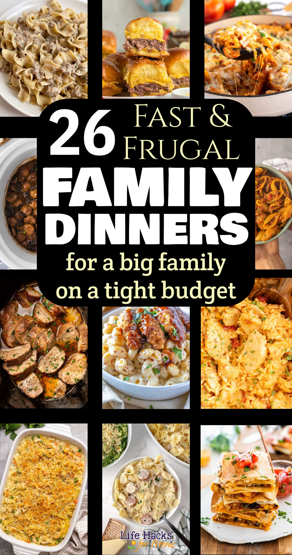 Cheap Dinner Ideas For Families On A Budget. 26 Frugal Large Family Meals On A Budget - Cheap easy dinners for family struggle meals healthy inexpensive quick budget dinners for picky eaters that feed a lot or family of 4.