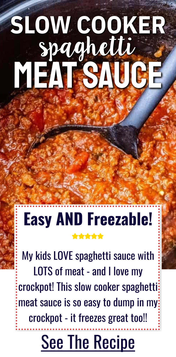 Slow Cooker Spaghetti Meat Sauce