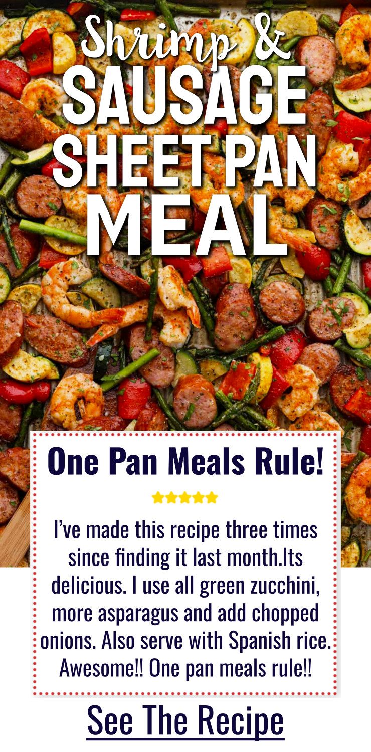 Cajun Shrimp and Sausage sheet pan suppers