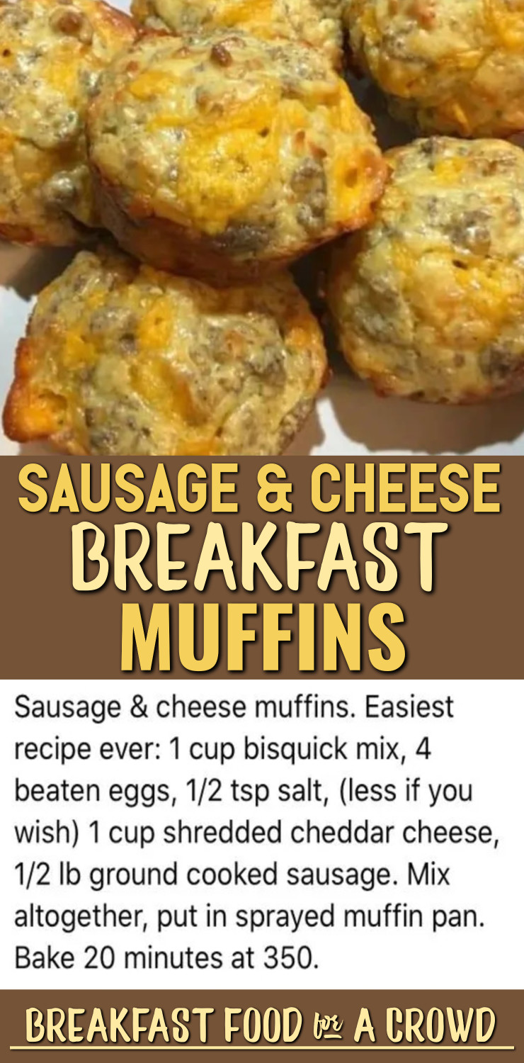 sausage and cheese breakfast muffins