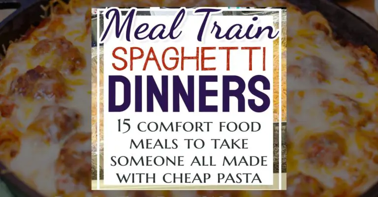 meal train spaghetti meals