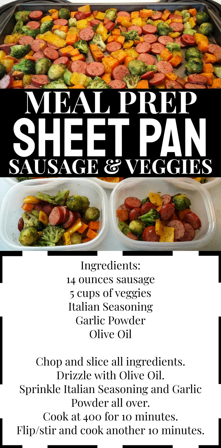 One Pan Sausage and Veggies sheet pan suppers