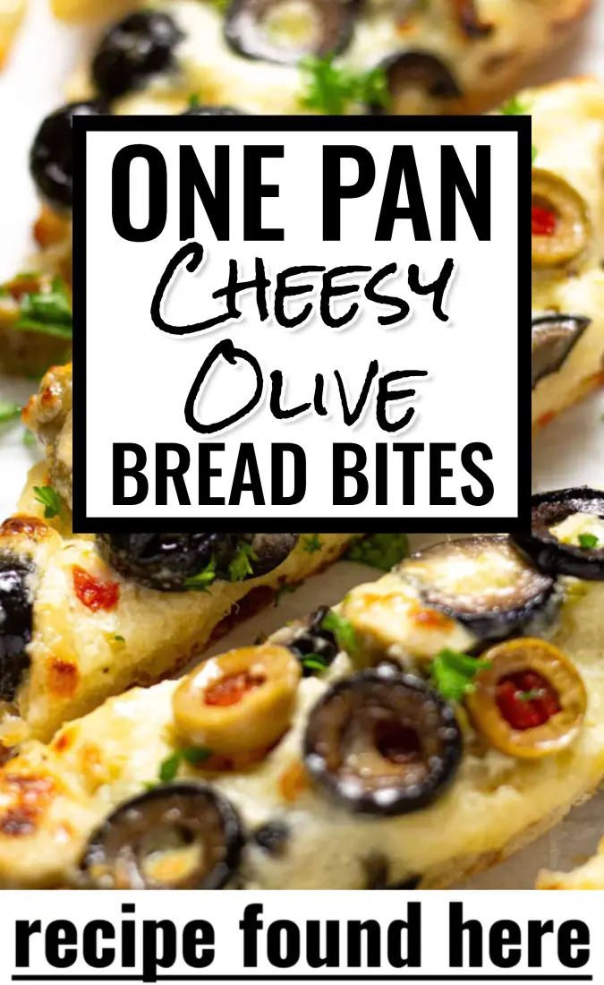 Sheet Pan Olive Cheese Bread