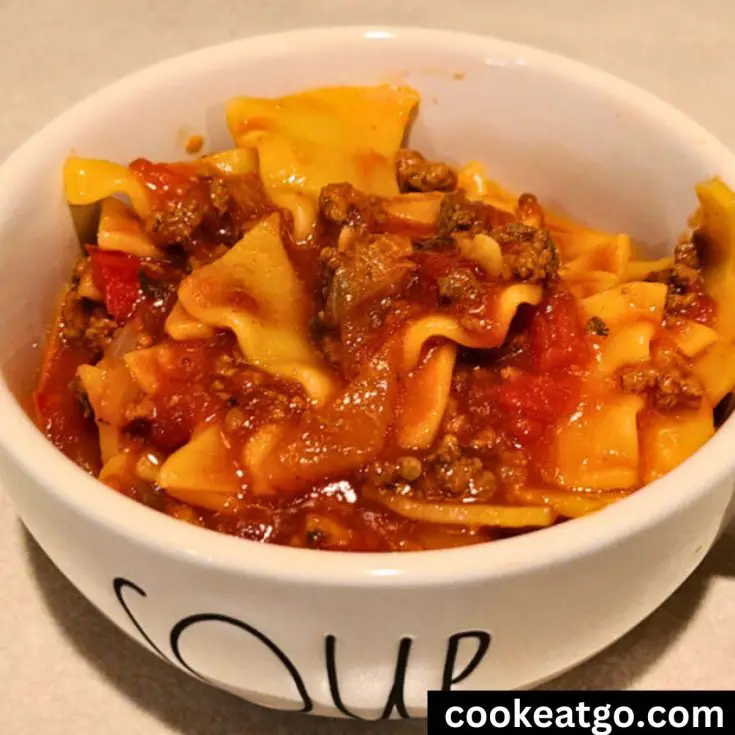Image for Crockpot Lasagna Soup Recipe