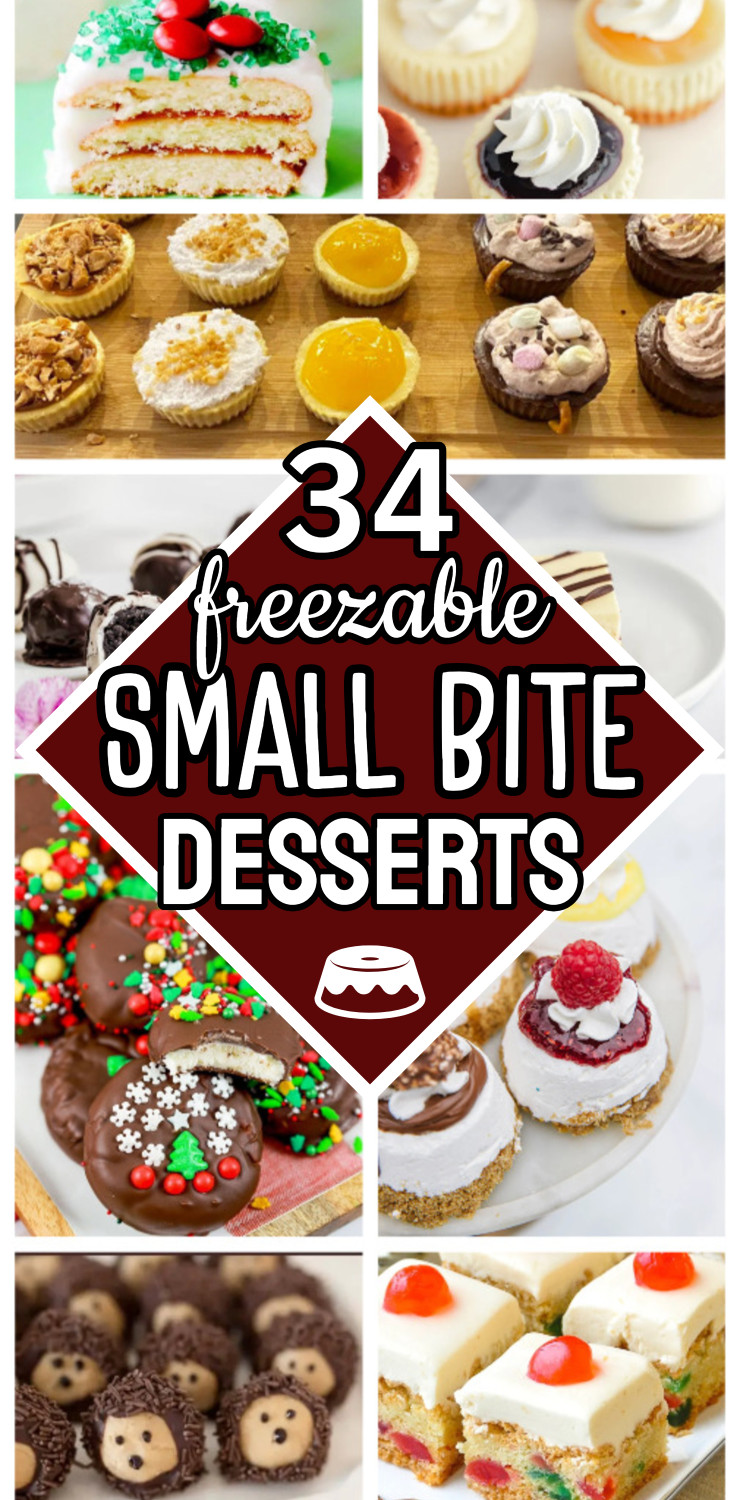 34 Freezable Small Bite Desserts