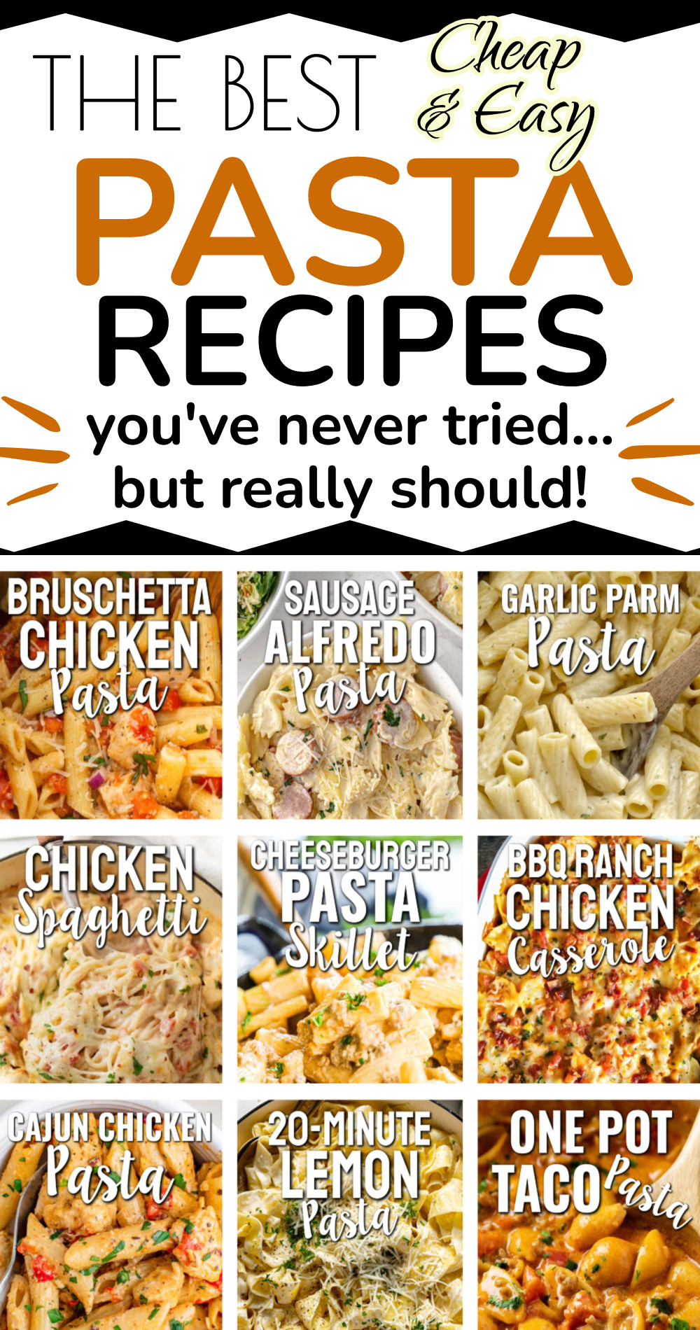 Pasta Dinner Recipes - Really Good and Really Easy Meals With Cheap Pasta Noodles