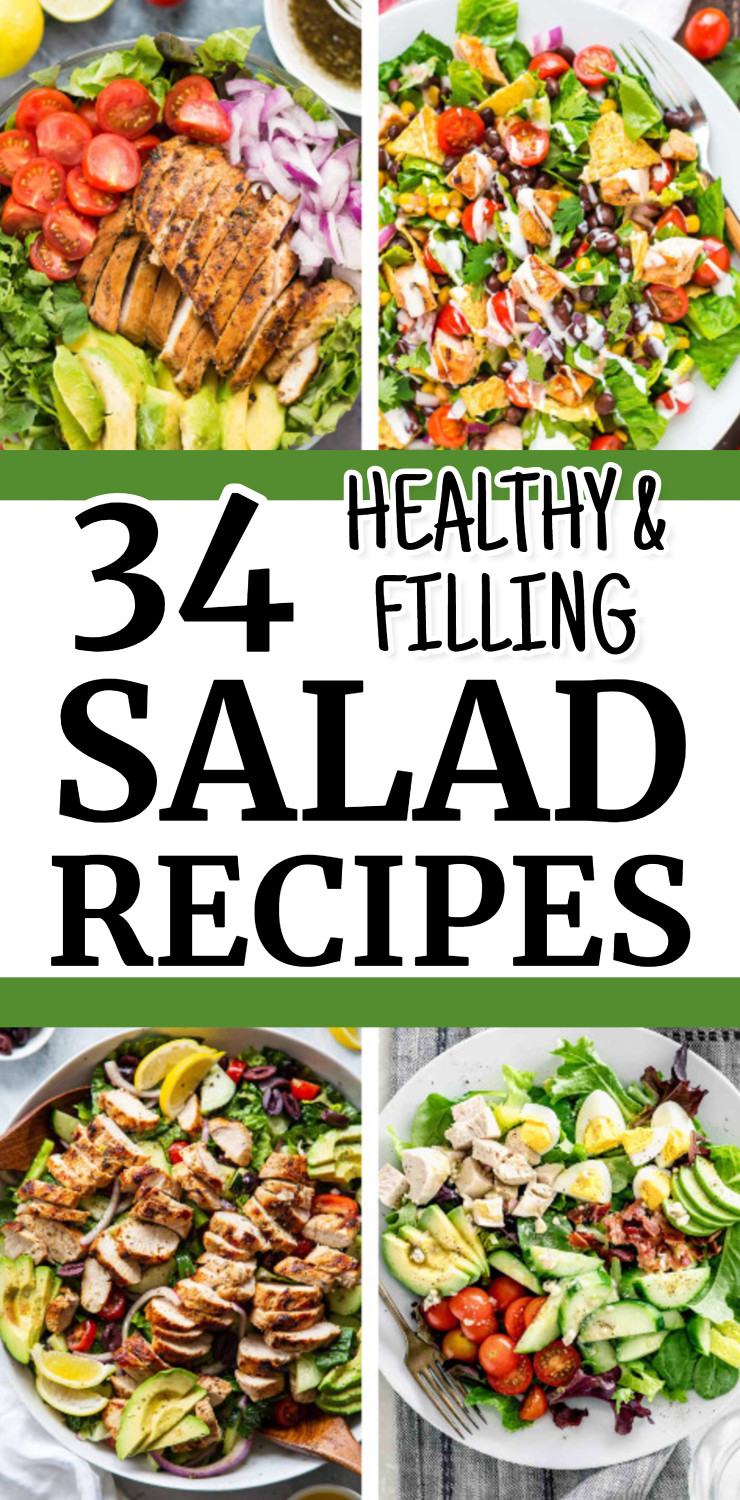 34 Healthy and Filling Salad Recipes