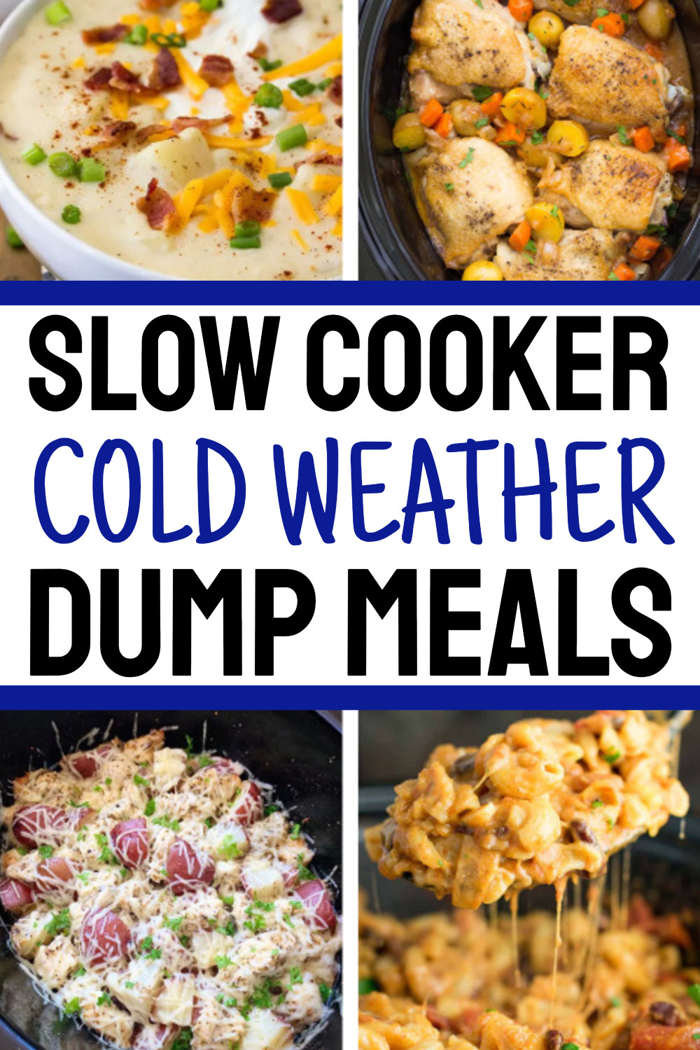 Slow Cooker Comfort Food For Cold Weather 'Dump and Go' Crockpot Meals