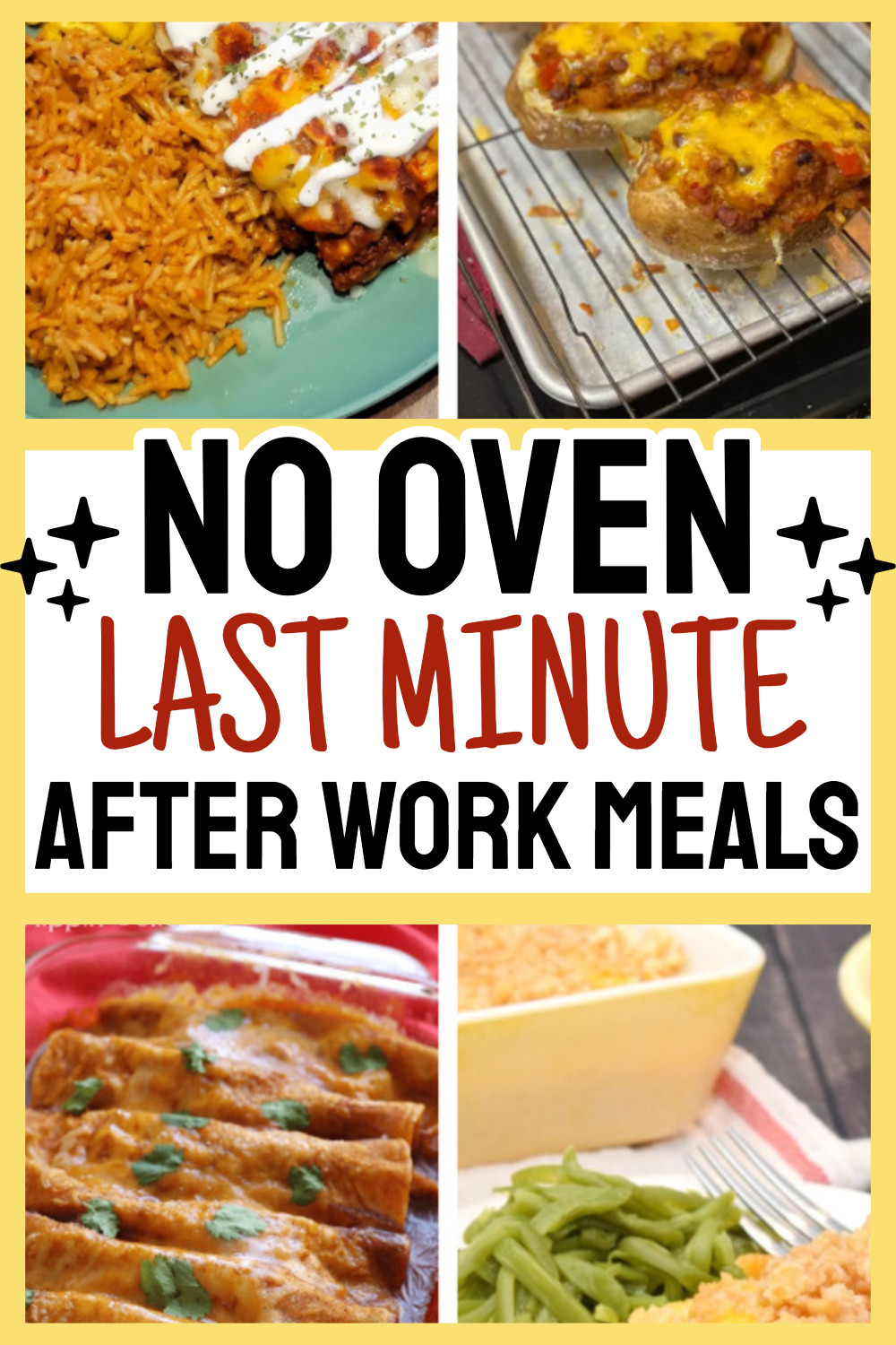 No Oven Last Minute After Work Meals