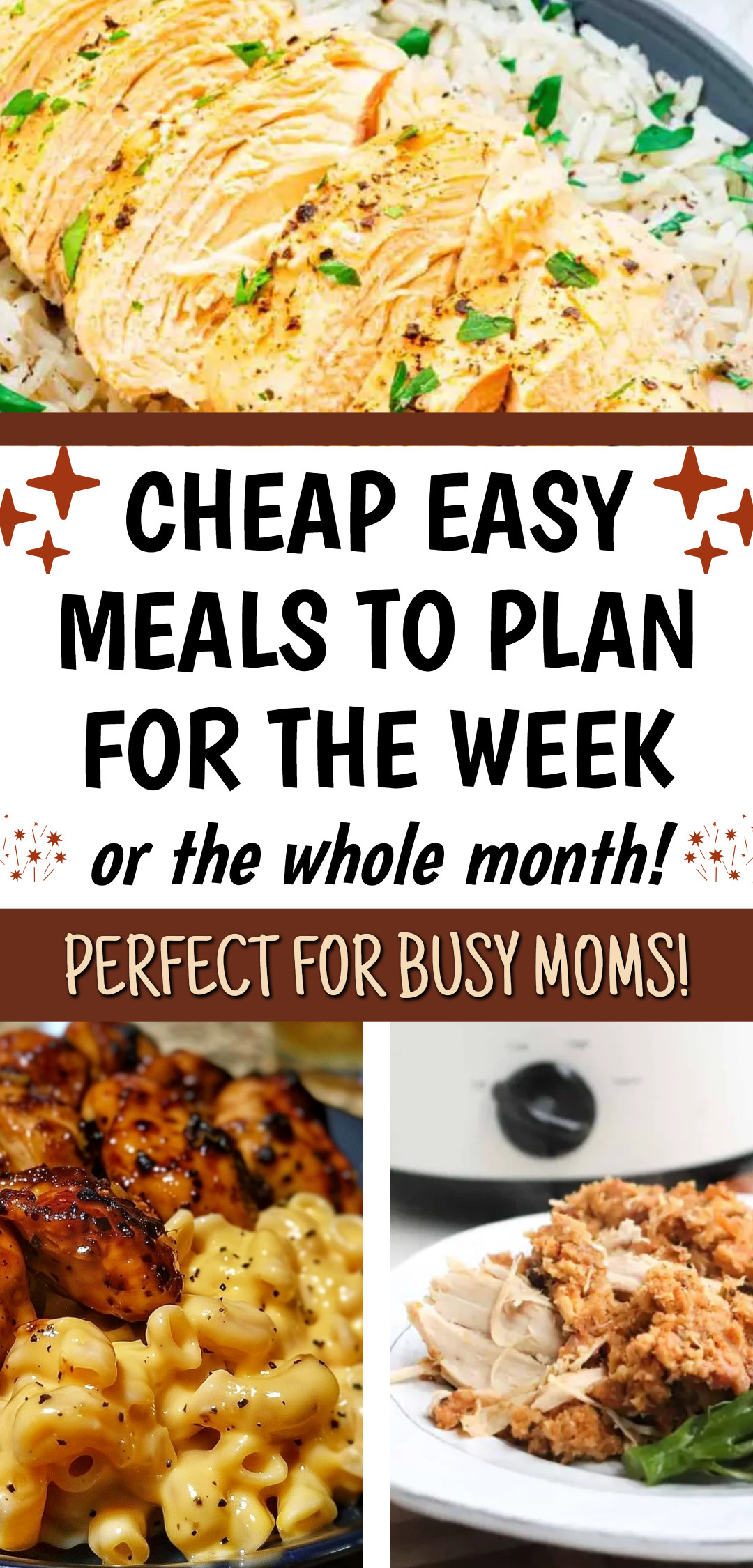 Meal Planning Easy Meals (Lunches and Dinners)