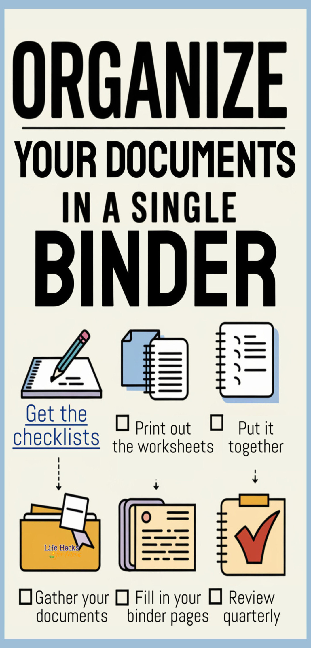Organizing Important Life Documents Into A Death Prep Binder