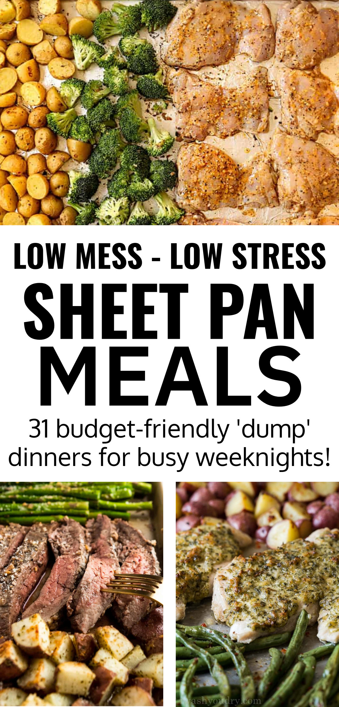 31 Sheet Pan Meals For Busy Weeknights (low mess - low stress!)