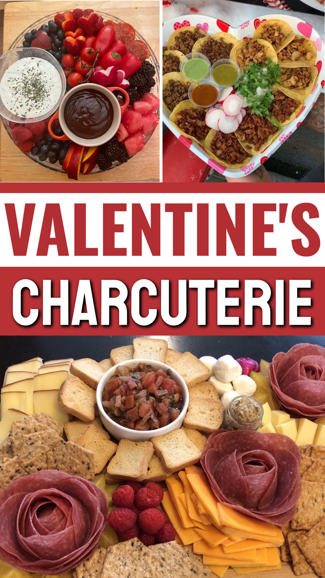 22 Valentines Food and Snack Board Ideas For Valentine's Day (charcuterie style too!)