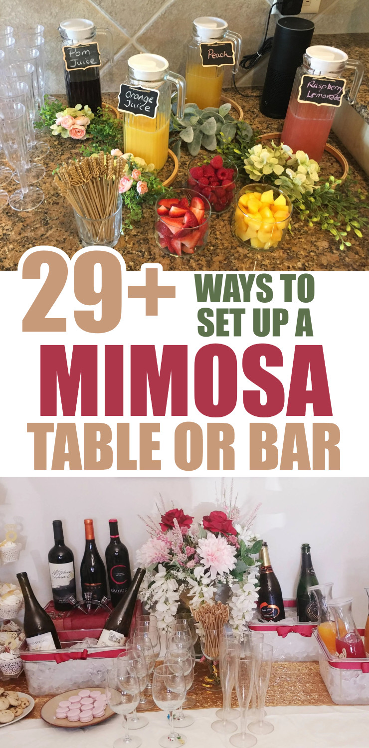 29 DIY Mimosa Bar Set Up Ideas For The Perfect Brunch, Shower or Party