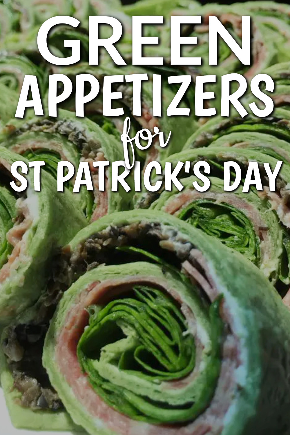 Green appetizers for St Patrick's Day Party Food