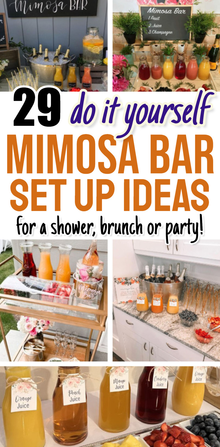 29 DIY Mimosa Bar Set Up Ideas For The Perfect Brunch, Shower or Party