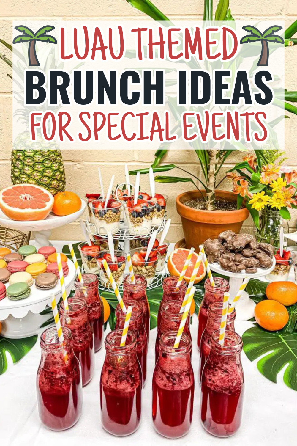 Luau themed brunch ideas for special events