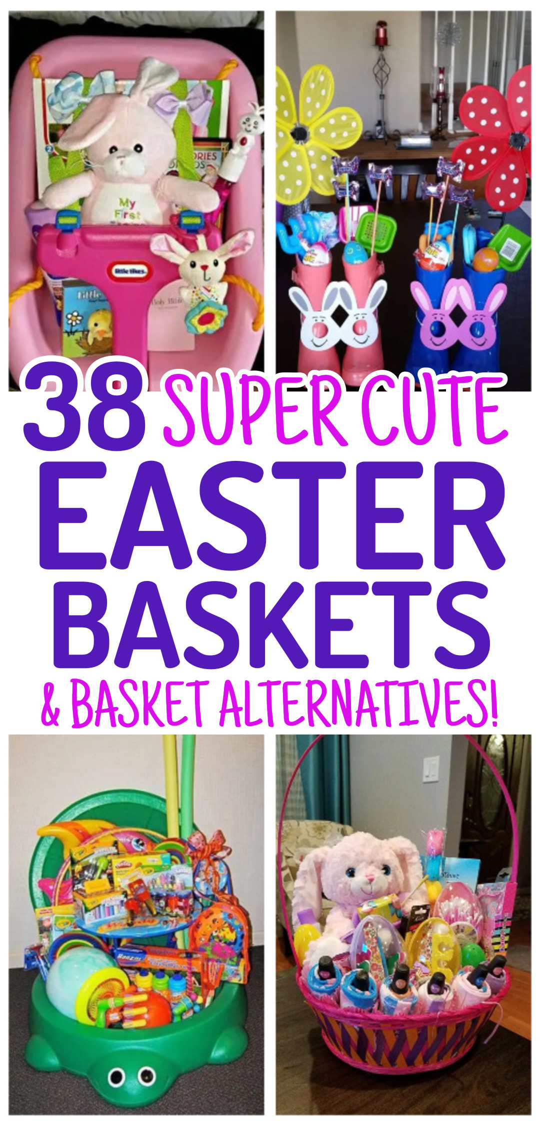 38 Super Cute Easter Baskets (and DIY basket alternatives!)