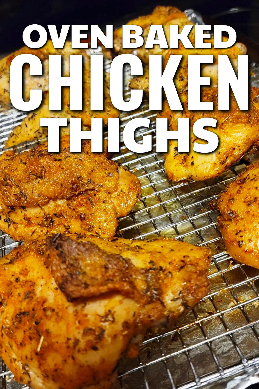 oven baked chicken thighs recipe with 3 ingredients